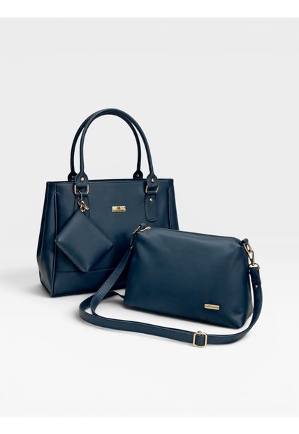 Set De Tres Piezas Combo Tote + Manos Libres + Monedero Karla Chacon