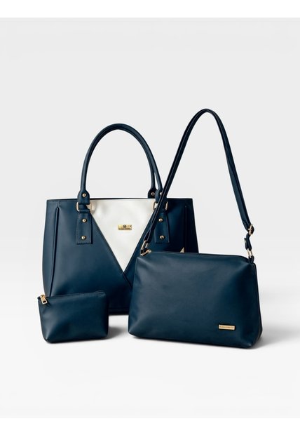 Set De Tres Piezas Bolso Tote + Bandolera + Monedero Karla Chacon