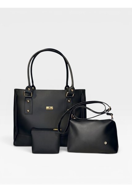 Set De Tres Piezas Combo Tote + Manos Libres + Monedero Karla Chacon