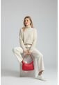 Bolso Beguette Dama Cartera Mujer Karla Chacón Praga Rojo de KARLA CHACON