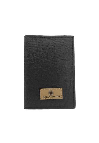 Billetera Delgada Portadocumentos Tarjetero Karla Chacon Aime Negro KARLA CHACON