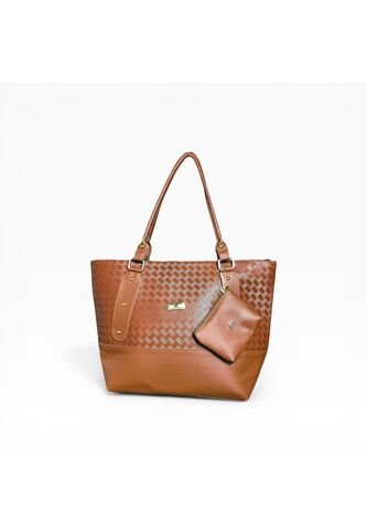 Bolso Tote Elegante Para Mujer Con Monedero Karla Chacon Gala Cafe KARLA CHACON