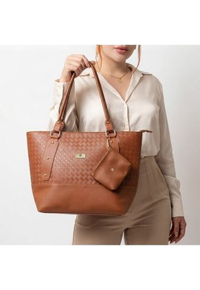 Bolso Tote Elegante Para Mujer Con Monedero Karla Chacon Gala Cafe