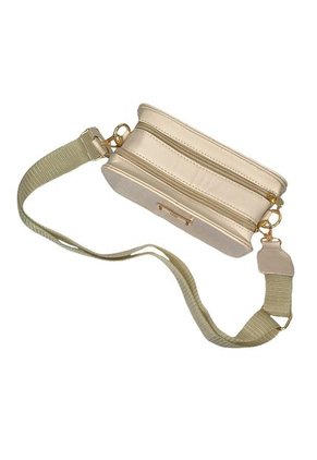 Bolso Manos Libres De Dama Mujer Karla Chacon Evah Beige