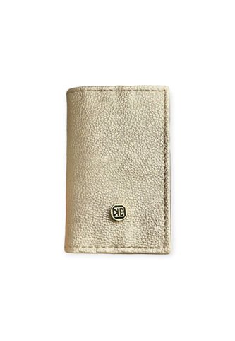 Billetera Delgada Portadocumentos Tarjetero Karla Chacon Aime Dorado KARLA CHACON