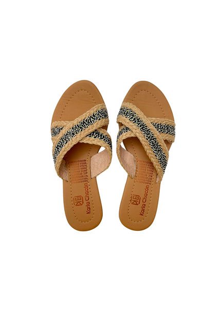 Calzado Zapato Mujer Casual Sandalia Dama Karla Chacon Gladys Negro