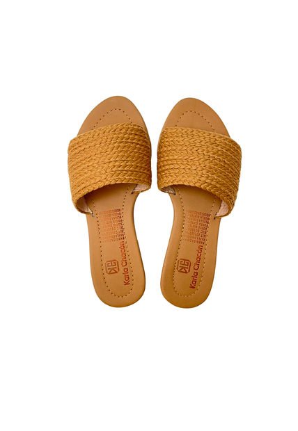 Calzado Zapato Mujer Casual Sandalia Dama Karla Chacon Evolet Miel