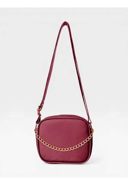 Bolso Manos Libres De Dama Mujer Karla Chacon Sade Vino