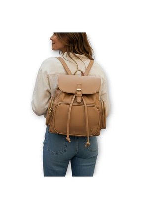 Morral Casual Para Mujer Con Herrajes Dorados Y Múltiples Bolsillos Karla Chacon Abby Arena