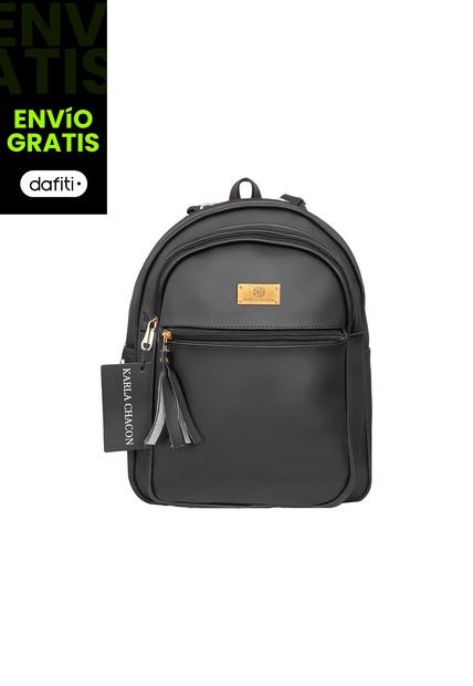Morral Casual Mediano De Dama Mujer Karla Chacon Moka Negro
