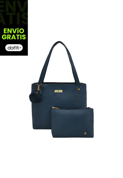 Bolso Dama Cartera Mujer Karla Chacon Gema Azul
