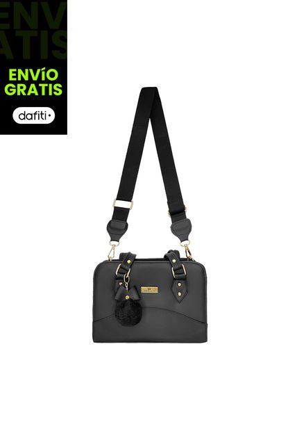 Bolso Cartera De Dama Mujer Karla Chacon June Negro