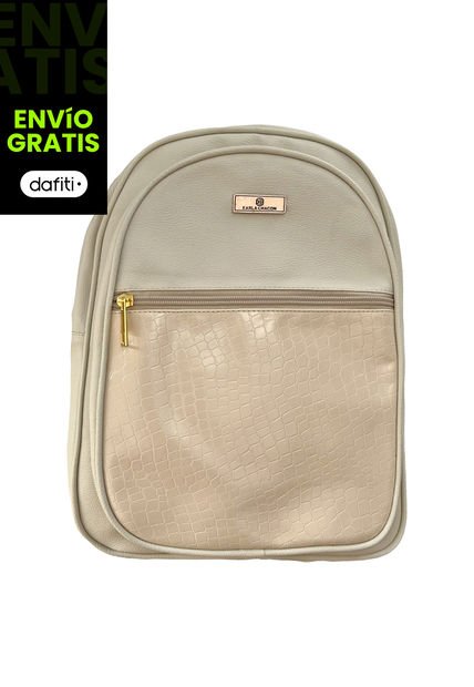 Morral Casual Mediano De Dama Mujer Karla Chacon Nely Beige
