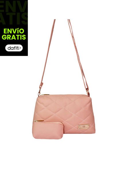 Bolso Manos Libres De Dama Mujer Karla Chacon Cuba Rosa