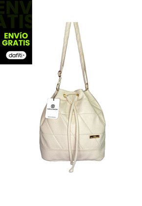 Bolso Manos Libres De Dama Mujer Karla Chacon Nena Beige
