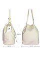 Bolso Manos Libres De Dama Mujer Karla Chacon Nena Beige de KARLA CHACON