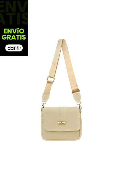 Bolso Manos Libres De Dama Mujer Karla Chacon Lady Beige