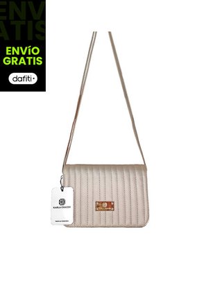 Bolso Cartera Manos Libres Dama Mujer Karla Chacon Baru Dorado