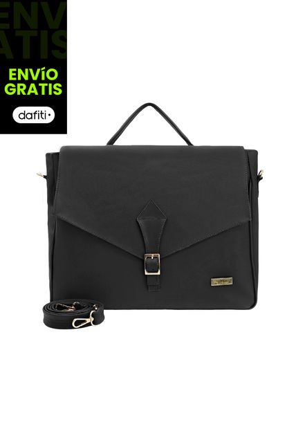 Maletin Ejecutivo Bolso Portafolio Para Portatil Karla Chacon Ref Rosy Negro