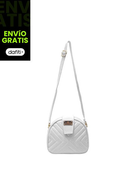 Bolso Manos Libres De Dama Mujer Karla Chacon Lola Blanco