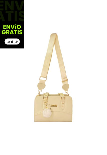 Bolso Cartera De Dama Mujer Karla Chacon June Beige