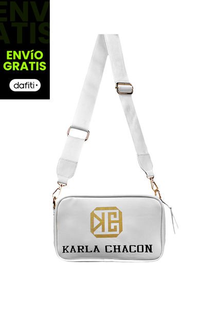 Bolso Manos Libres De Dama Mujer Karla Chacon Dion Blanco