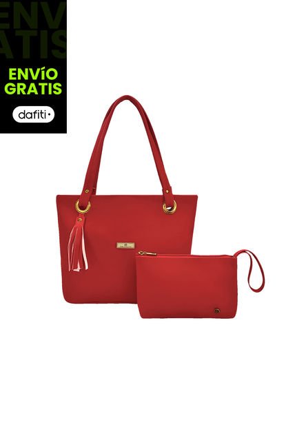 Bolso Dama Cartera Mujer Karla Chacon Gady Rojo