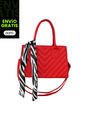 Bolso Satchel Mediano Elegante Para Mujer Karla Chacon Rojo de KARLA CHACON