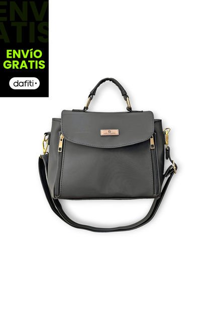 Bolso Cartera Satchel Casual Mediano Para Mujer Negro  Karla Chacon Luisa