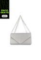 Bolso Clutch Elegante Para Fiesta Karla Chacon Maite Plateado  de KARLA CHACON