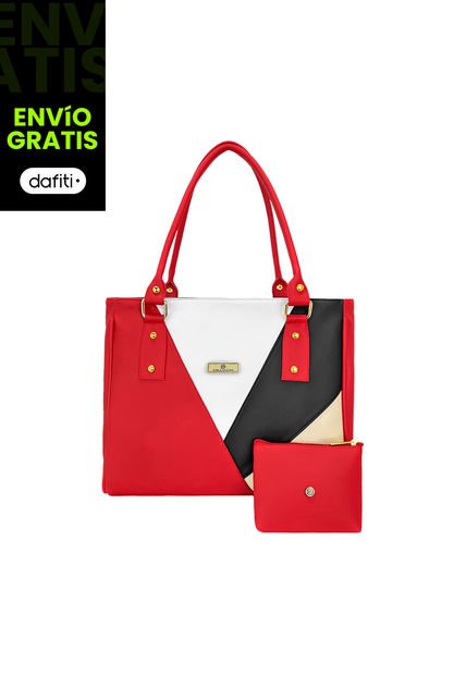 Bolso Dama Cartera Mujer Karla Chacon Olga Rojo