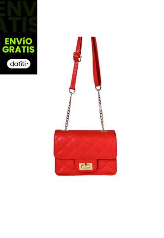 Bolso Manos Libres De Dama Mujer Karla Chacon Sanz Rojo KARLA CHACON