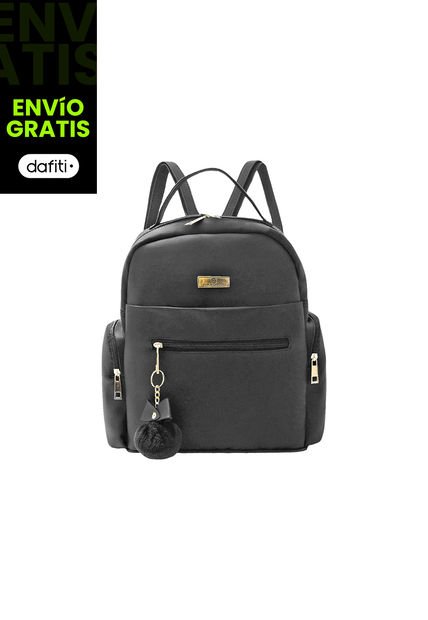Morral Casual Mediano De Dama Mujer Karla Chacon Naty Negro