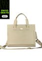 Bolso Dama Cartera Mujer Doble Funcion Mona Beige de KARLA CHACON