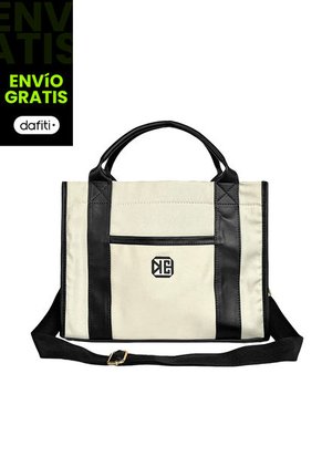 Bolso Dama Cartera Mujer Doble Funcion Eidy Beige