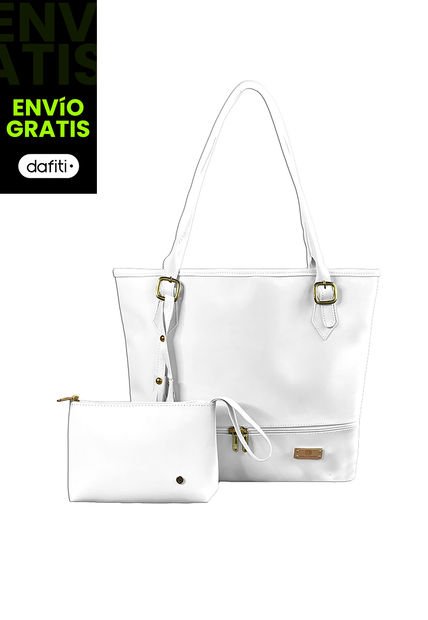 Bolso Dama Cartera Mujer Karla Chacon Asia Blanco