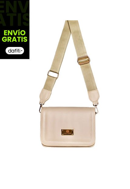 Bolso Dama Doble Funcion Mujer Manos Libres Niza Beige
