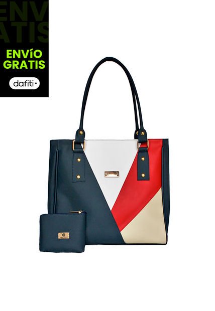 Bolso Dama Cartera Mujer Karla Chacon Olga Azul