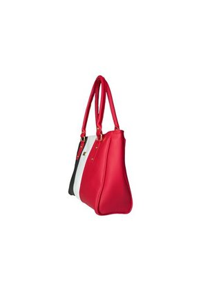 Cartera Mujer Bolso Dama Con Accesorio Karla Chacon Gera Rojo
