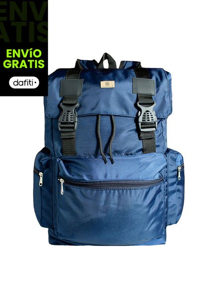 Morral Mochila Bolso Tula Viajera Camping Karla Chacon Noah AZul