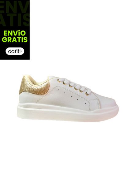Zapato Dama Calzado Mujer Tenis Casual Karla Chacon Dianna Beige
