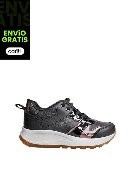 Zapato Dama Calzado Mujer Tenis Casual Karla Chacon Indira Negro