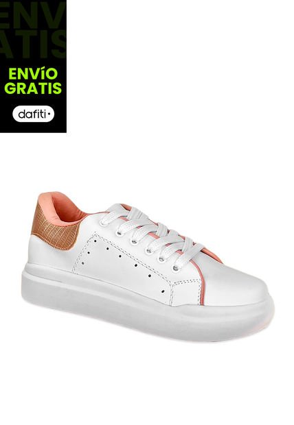 Zapato Dama Calzado Mujer Tenis Casual Karla Chacon Dianna Blanco