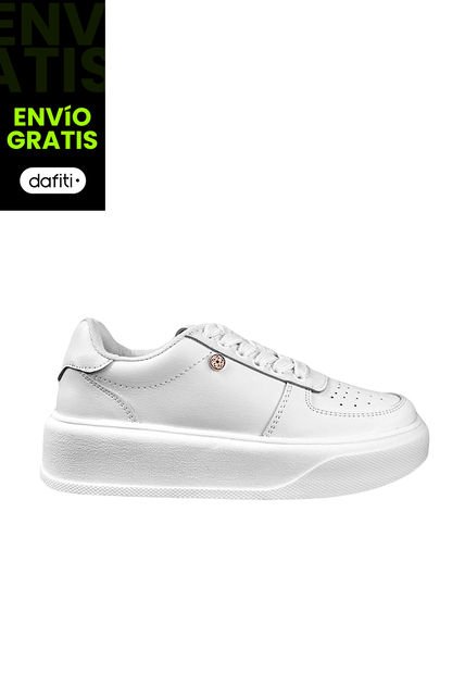Zapato Dama Calzado Mujer Tenis Casual Karla Chacon Salome Blanco