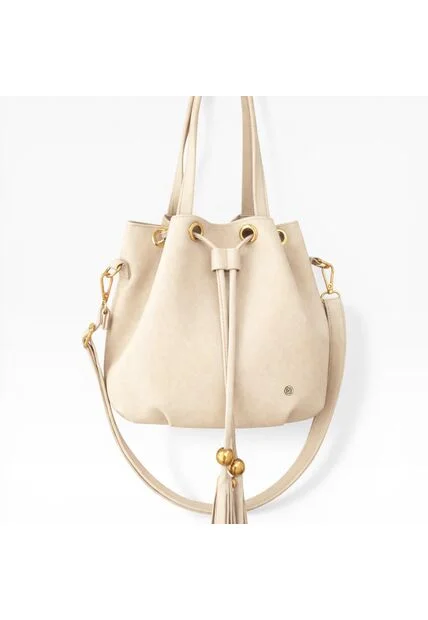 Bolso Cartera Mujer Dama Karla Chacon Iris Beige