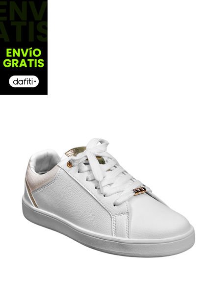 Zapato Dama Calzado Mujer Tenis Casual Karla Chacon Melisa Blanco
