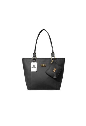 Set De Bolsos Para Mujer Bolso Tote Mila + Bolso Manos Libres Sade + Monedero Karla Chacon Negro