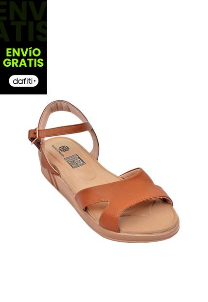 Calzado Zapato Mujer Casual Sandalia Dama Karla Chacon Arelis Miel