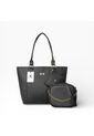 Set De Bolsos Para Mujer Bolso Tote Mila + Bolso Manos Libres Sade + Monedero Karla Chacon Negro de KARLA CHACON