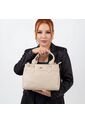 Bolso Cartera Doble Funcion Dama Mujer Karla Chacon Naza Beige de KARLA CHACON